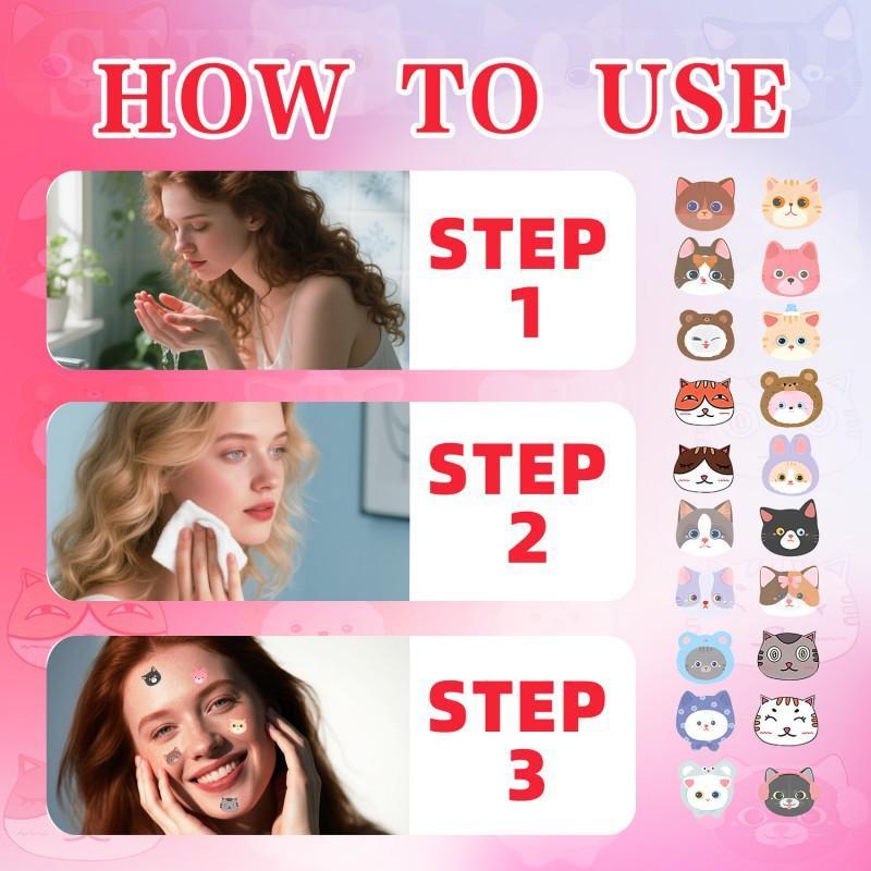 Skincare Animate - 600 stks Cartoon Acne Patch Verwijdering