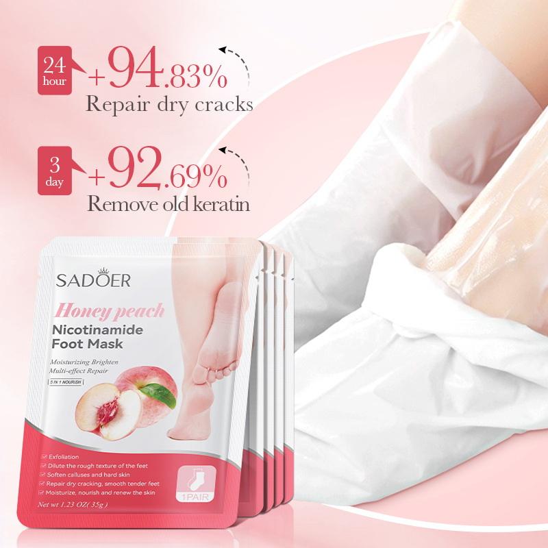 Skincare Exfoliating - 1 Paar SADOER Fruit Voetmasker Hydraterend