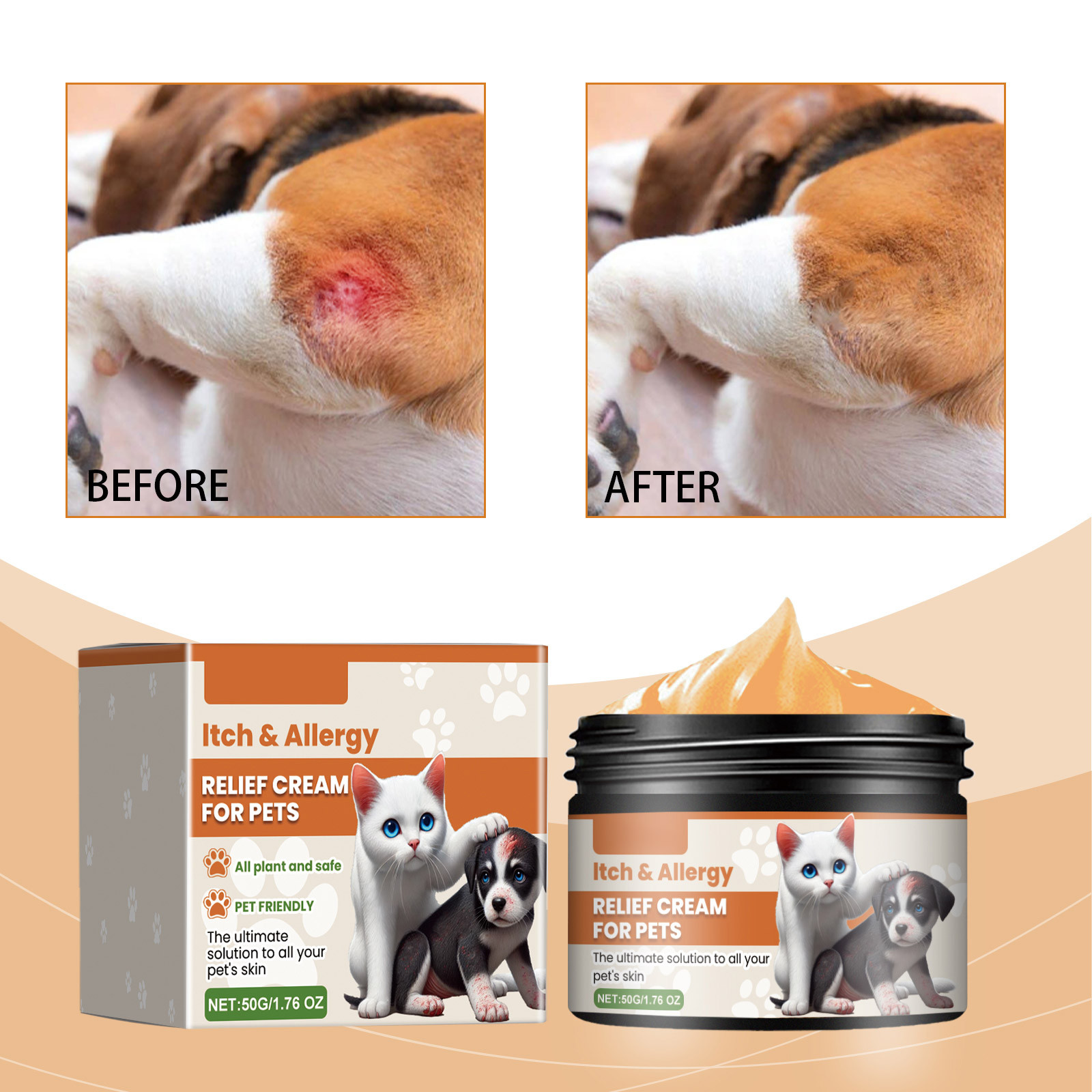 Skincare Animate - Nieuwe Huisdier Antiitch Antiallergische Crème Huid