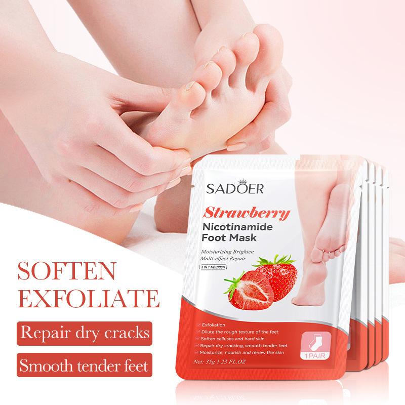 1 Paar SADOER Fruit Voetmasker - Skincare Exfoliating recensie en prijs