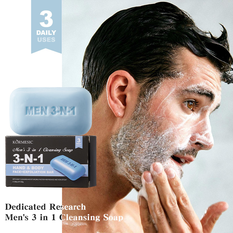 3-in-1 reinigingszeep voor man - Skincare Exfoliating recensie en prijs